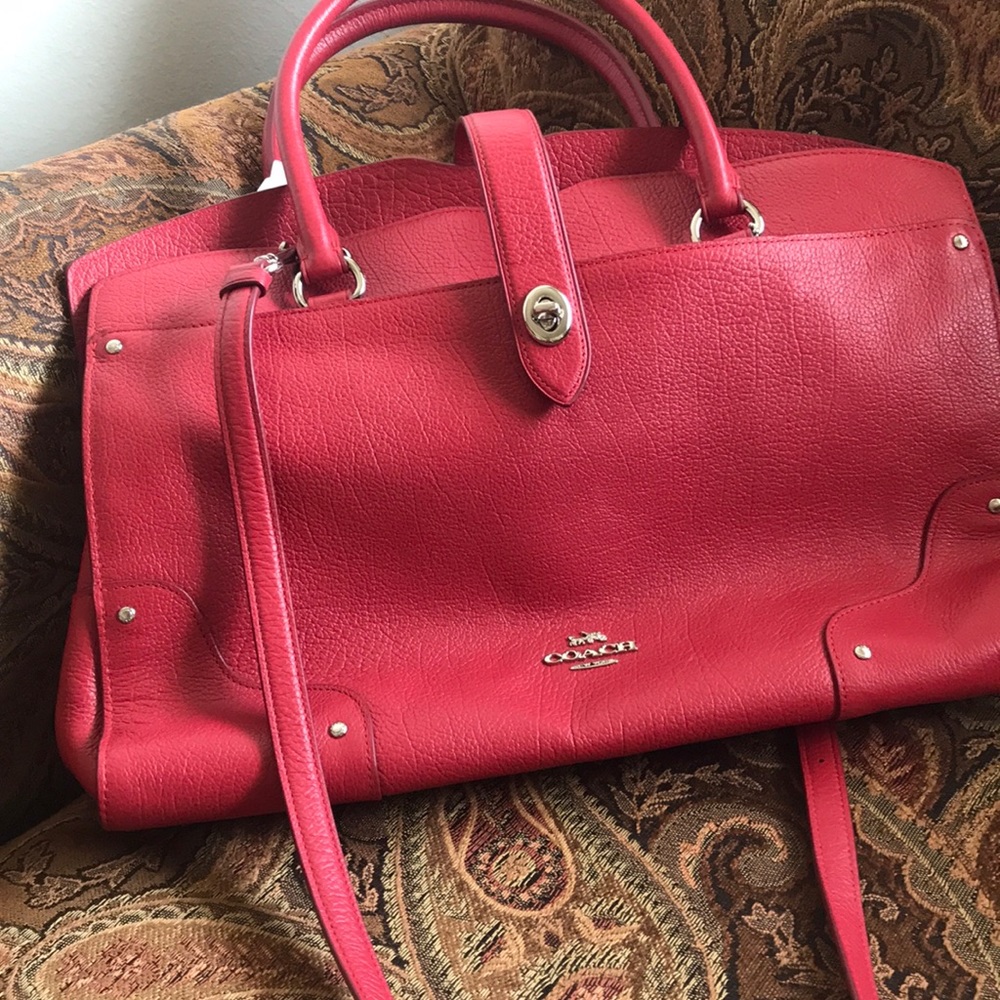 Coach purse red